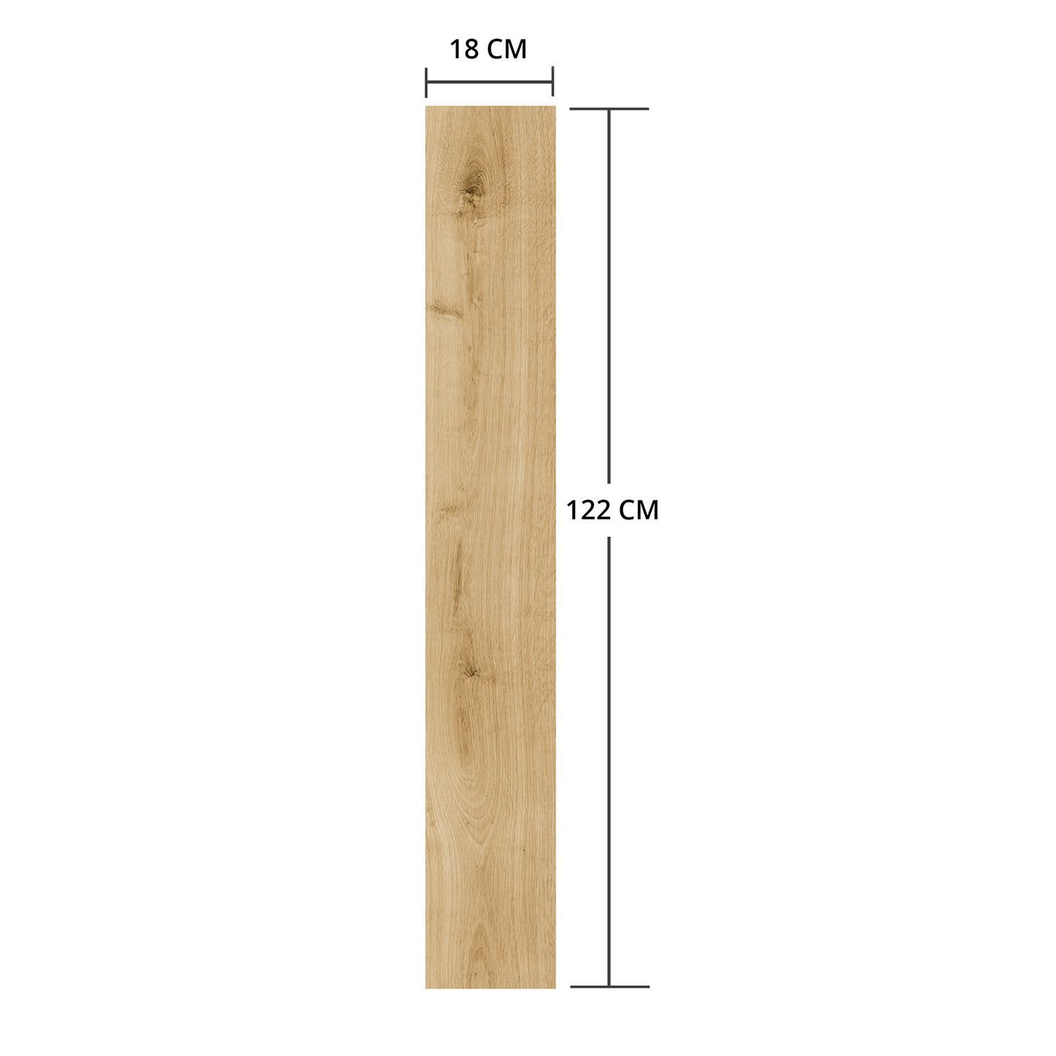 Panel Podłogowy Winylowy SPC Dąb Naturalny Mat 18 x 122 cm 4 mm – 1 szt.
