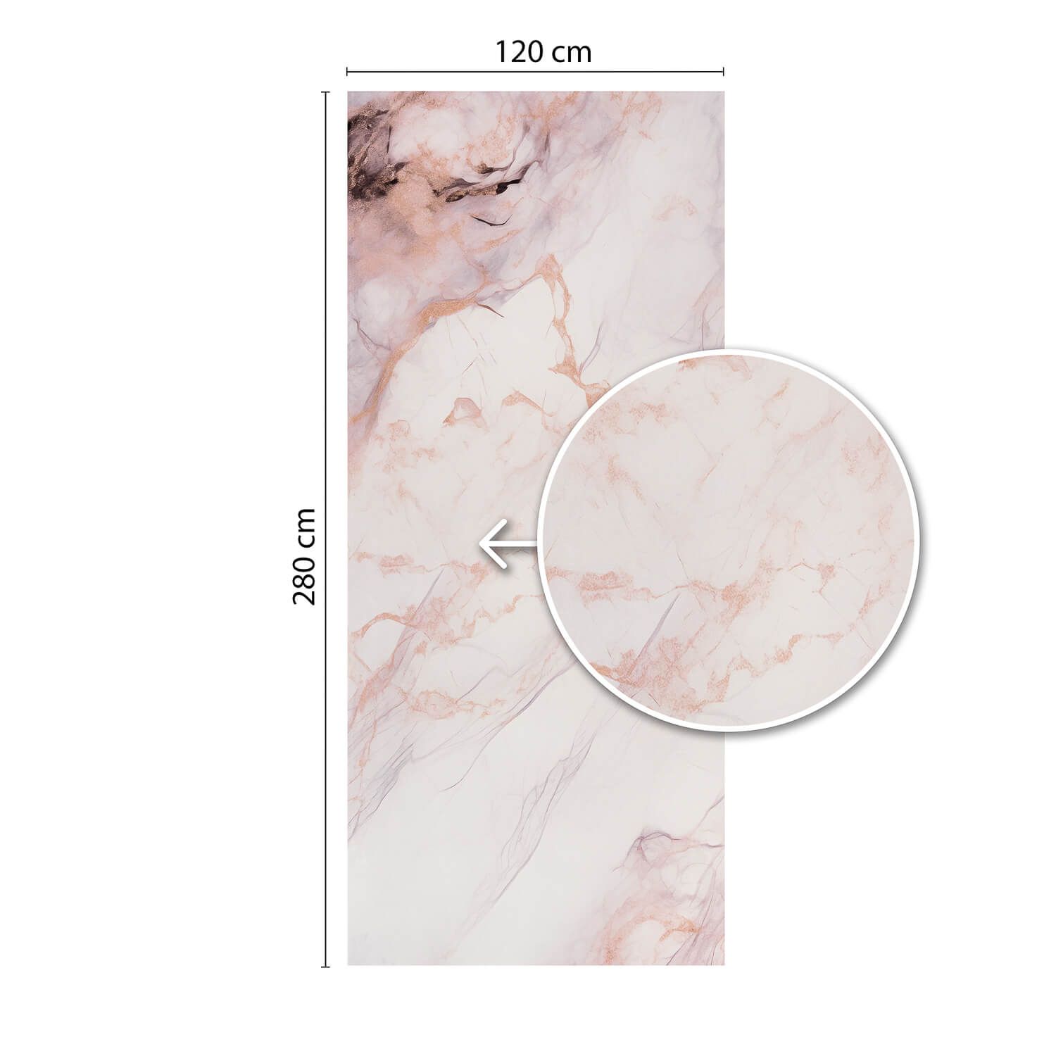 Panel Ścienny XXL Patagonia Biały Połysk 120 x 280 cm 3 mm (B)