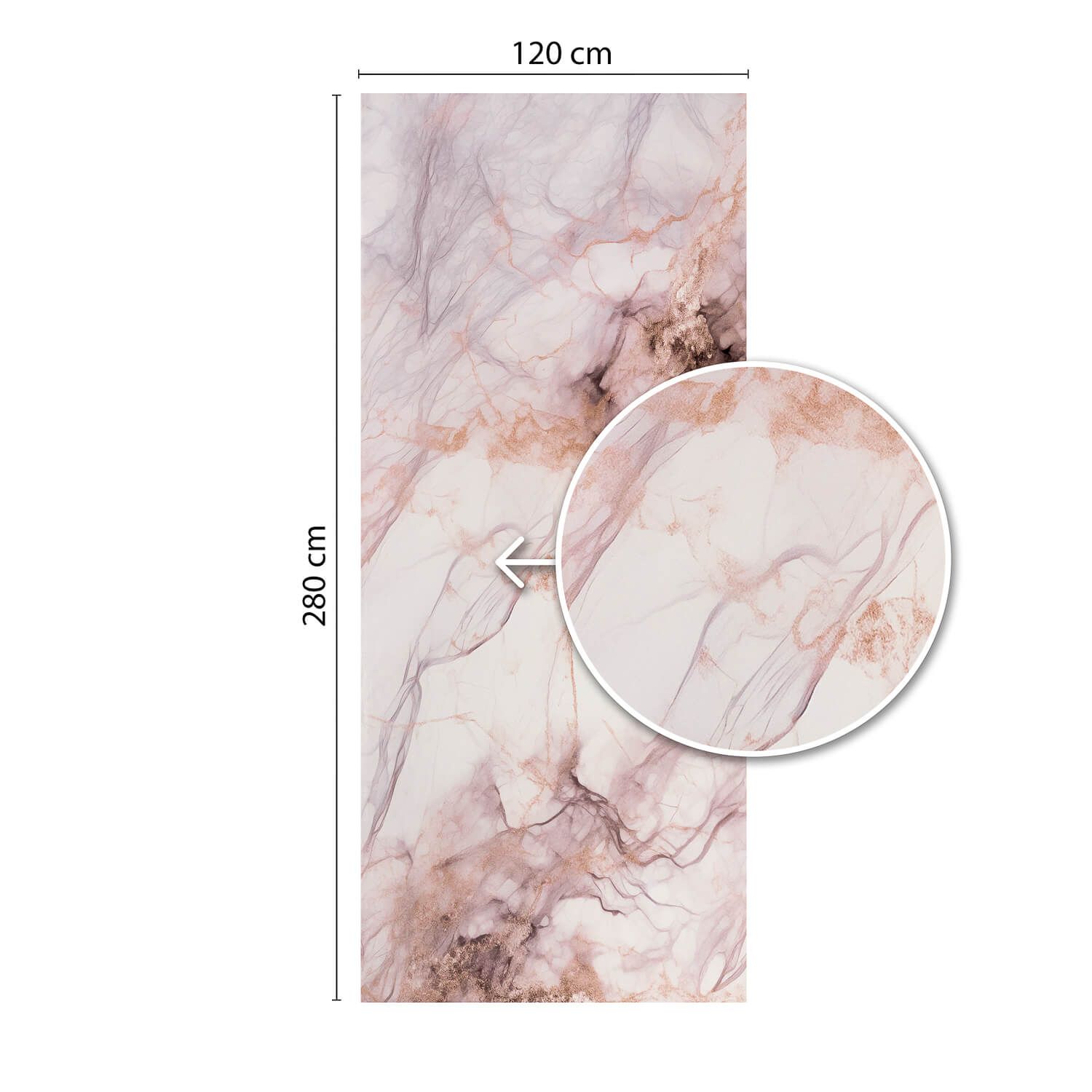 Panel Ścienny XXL Patagonia Biały Połysk 120 x 280 cm 3 mm (C)