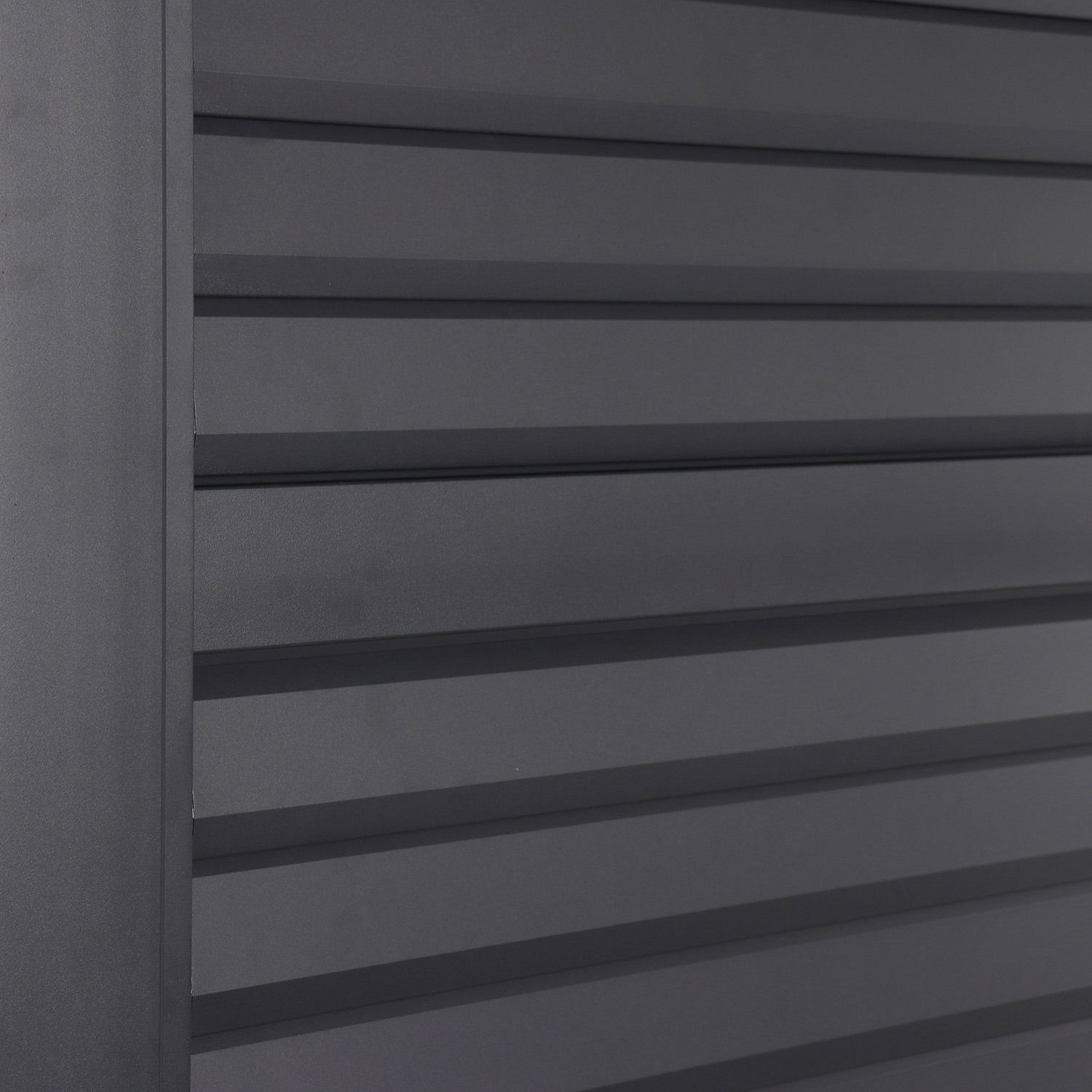 Panel żaluzjowy poziomy regulowany do pergoli ogrodowej Antracyt