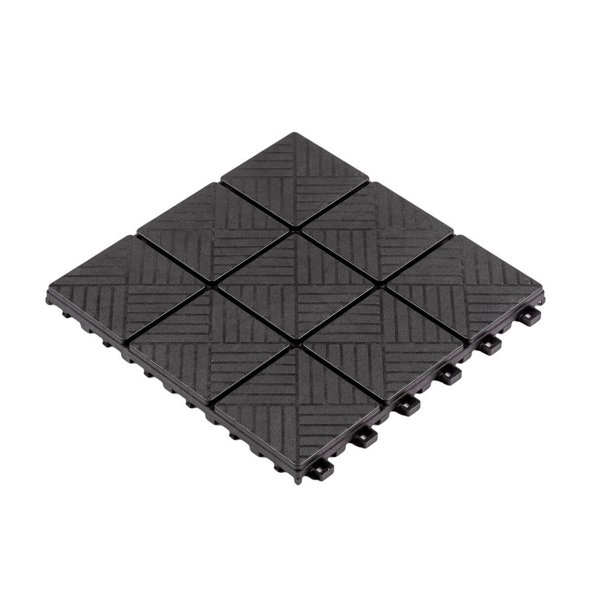 Płytka Ogrodowa Tarasowa Uni-Floor Kostka Antracyt 29 x 29 x 2 cm Płytka Ogrodowa Tarasowa Uni-Floor Kostka Antracyt 29 x 29 x 2 cm