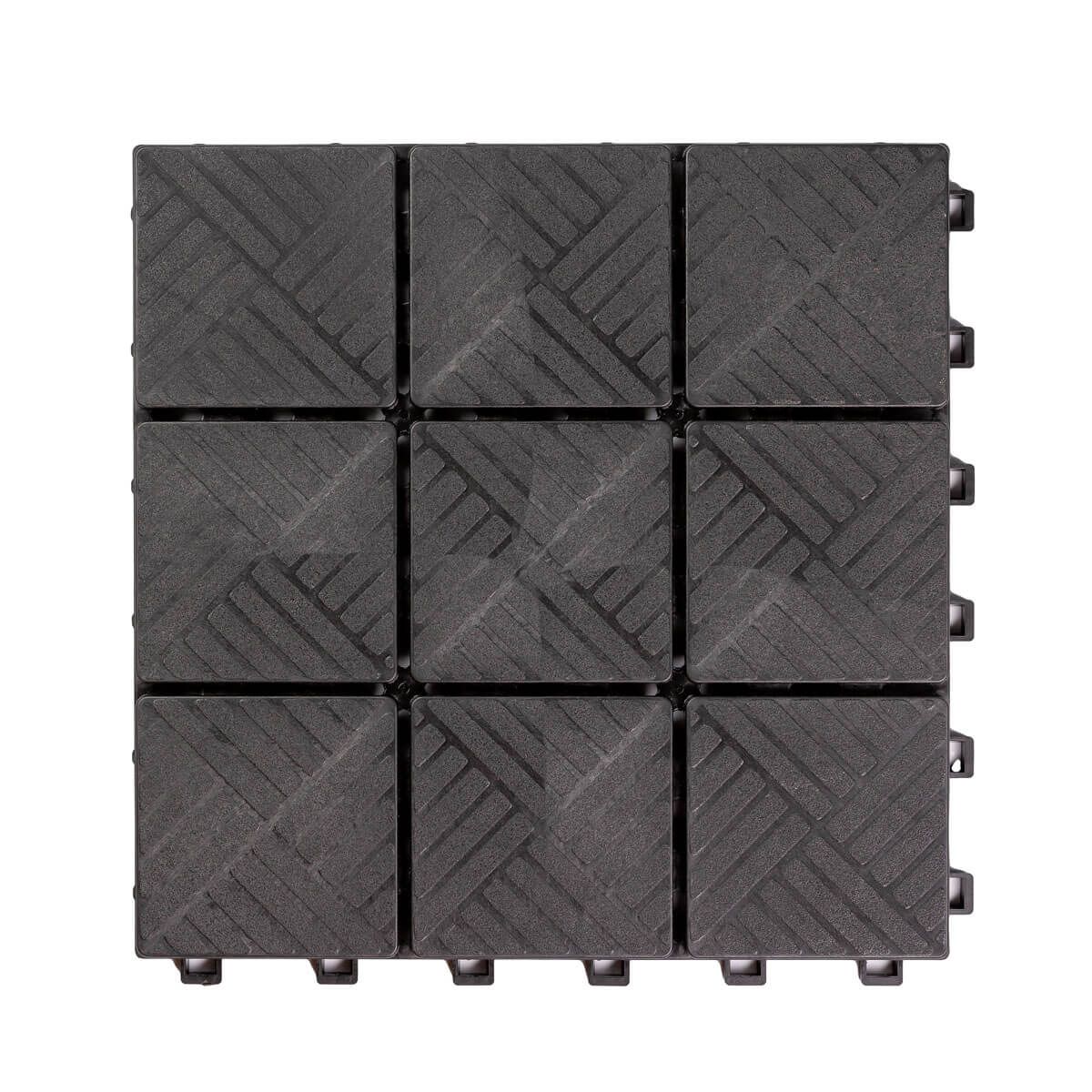 Płytka Ogrodowa Tarasowa Uni-Floor Kostka Antracyt 29 x 29 x 2 cm Płytka Ogrodowa Tarasowa Uni-Floor Kostka Antracyt 29 x 29 x 2 cm