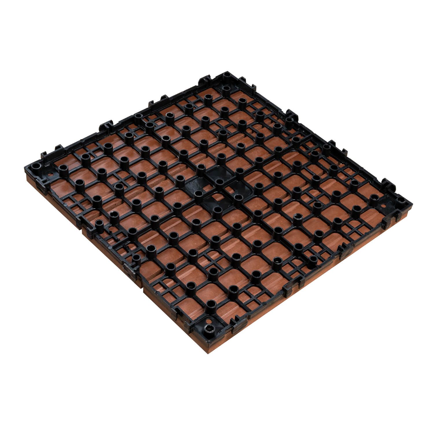 Podest Tarasowy Kompozytowy 3D Solid Mahoń 30 x 30 x 2,5 cm