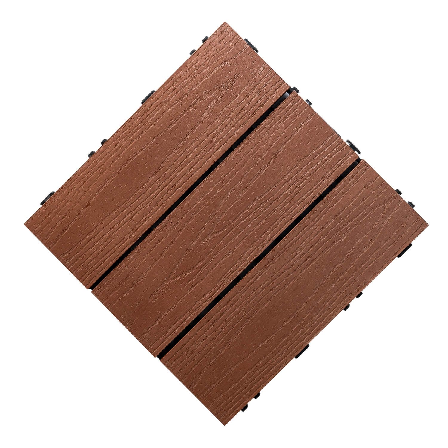 Podest Tarasowy Kompozytowy 3D Solid Mahoń 30 x 30 x 2,5 cm