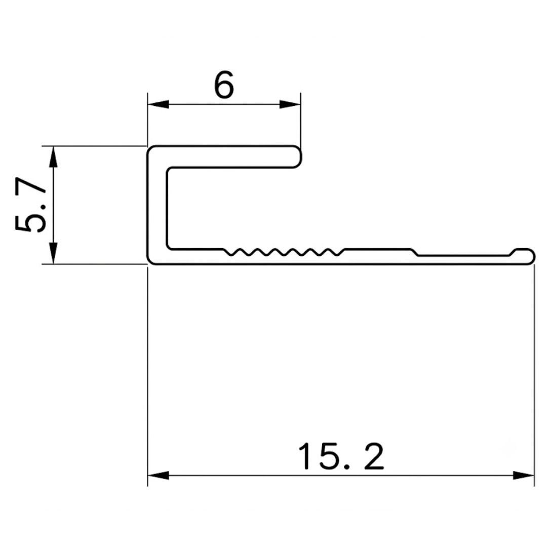 Profil zakończeniowy aluminiowy 4,5 mm do paneli ściennych Czarny Mat – 2,9 m Profil zakończeniowy aluminiowy 4,5 mm do paneli ściennych Czarny Mat – 2,9 m