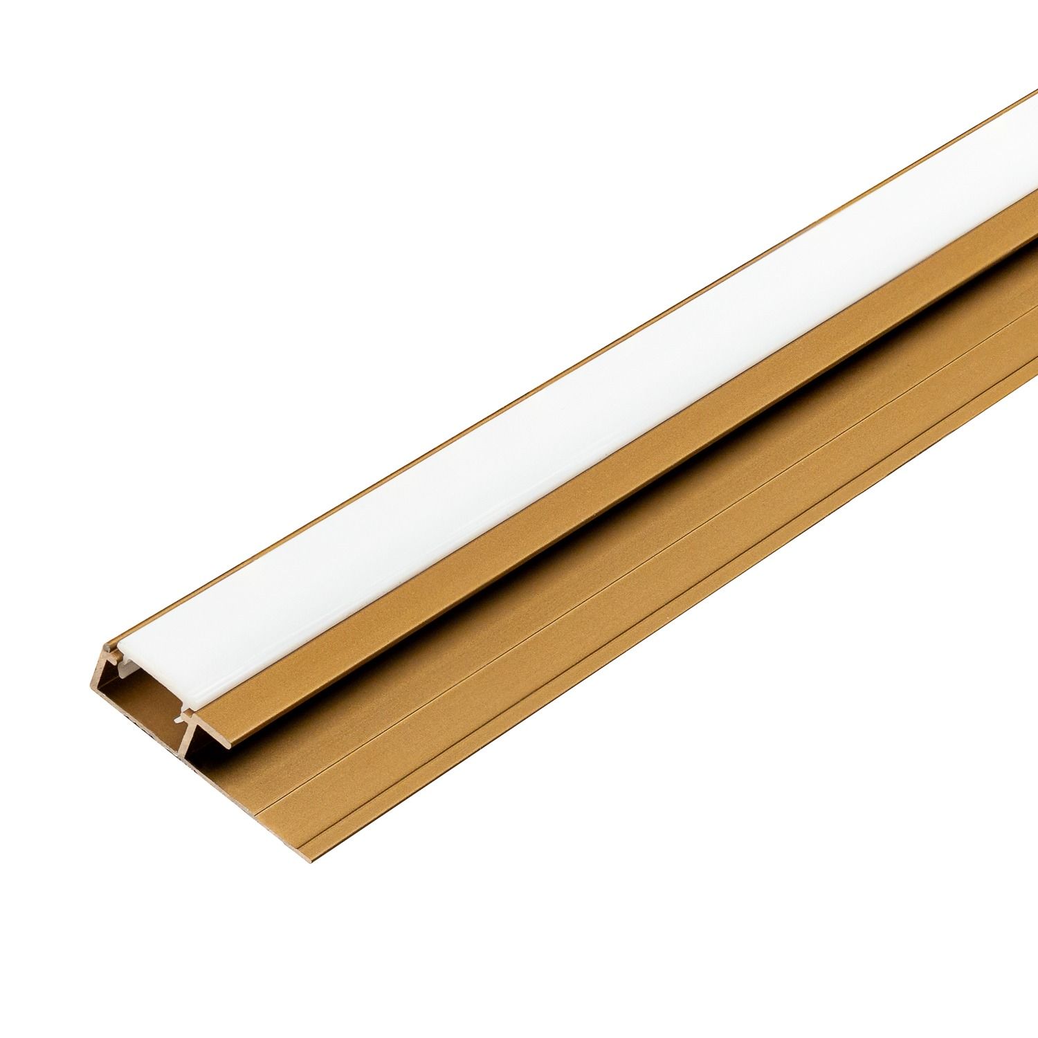 Profil zakończeniowy LED aluminiowy 4,5 mm do paneli ściennych Złoty Mat – 2,9 m Profil zakończeniowy LED aluminiowy 4,5 mm do paneli ściennych Złoty Mat – 2,9 m