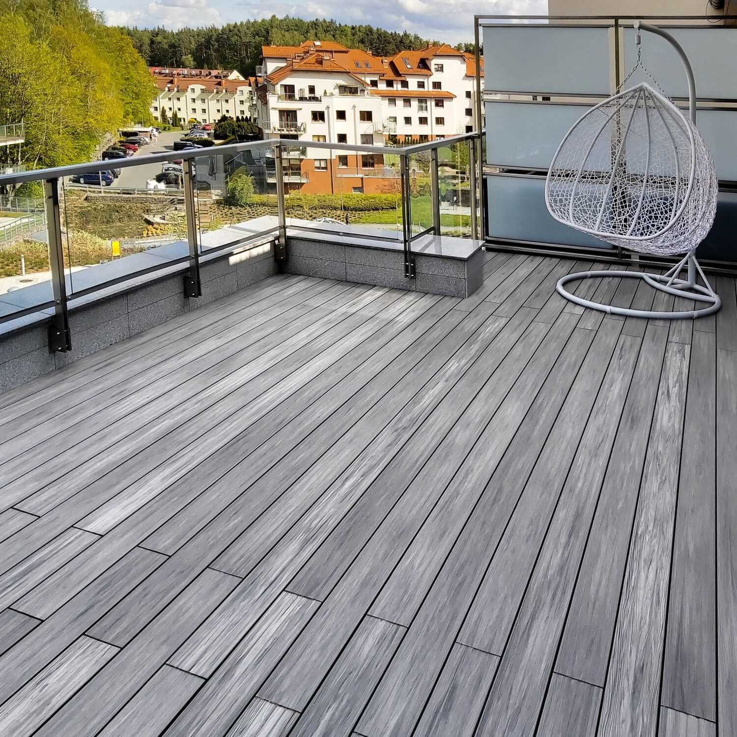 Deska Tarasowa Kompozytowa Premium Gray / Antracyt – dł. 4 m