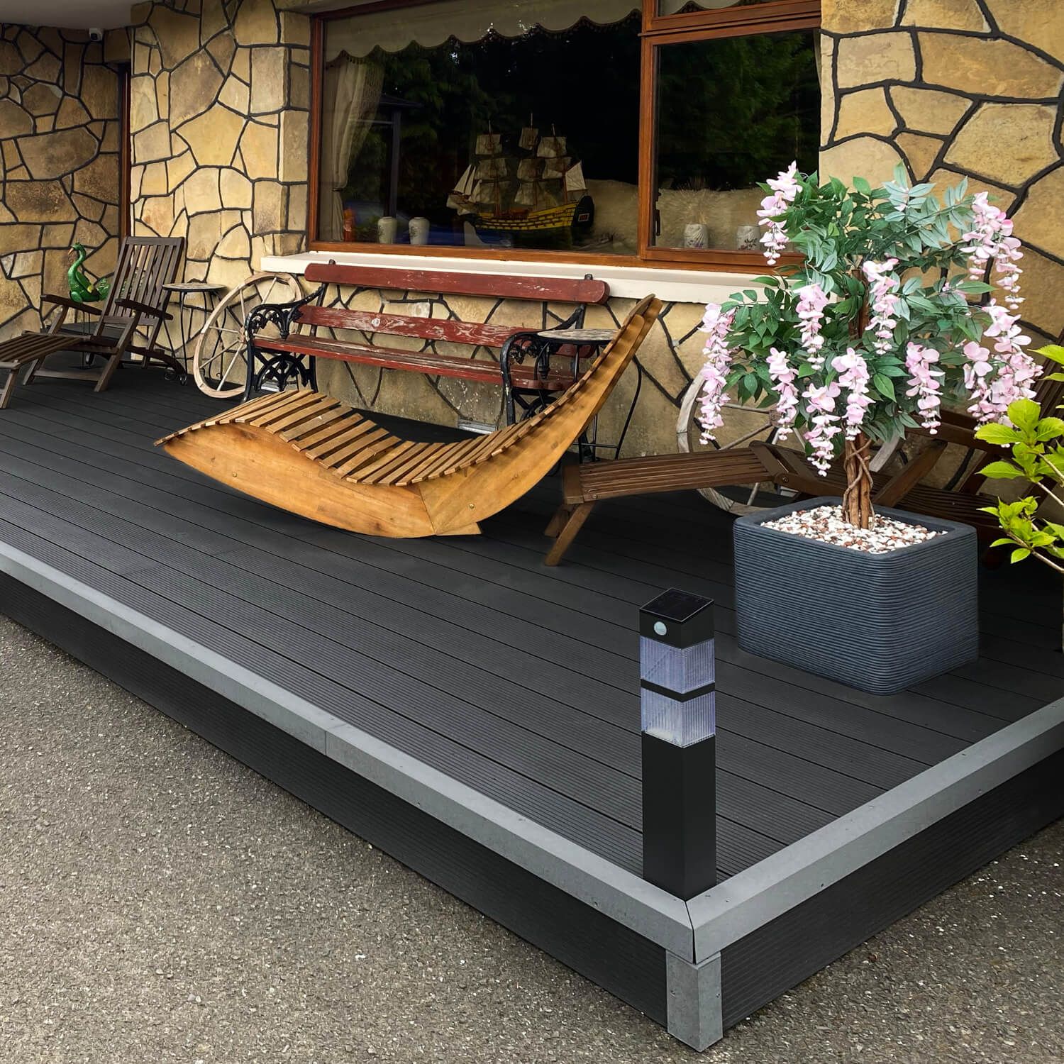 Deska Tarasowa Kompozytowa Standard 15 Antracyt – dł. 3 m