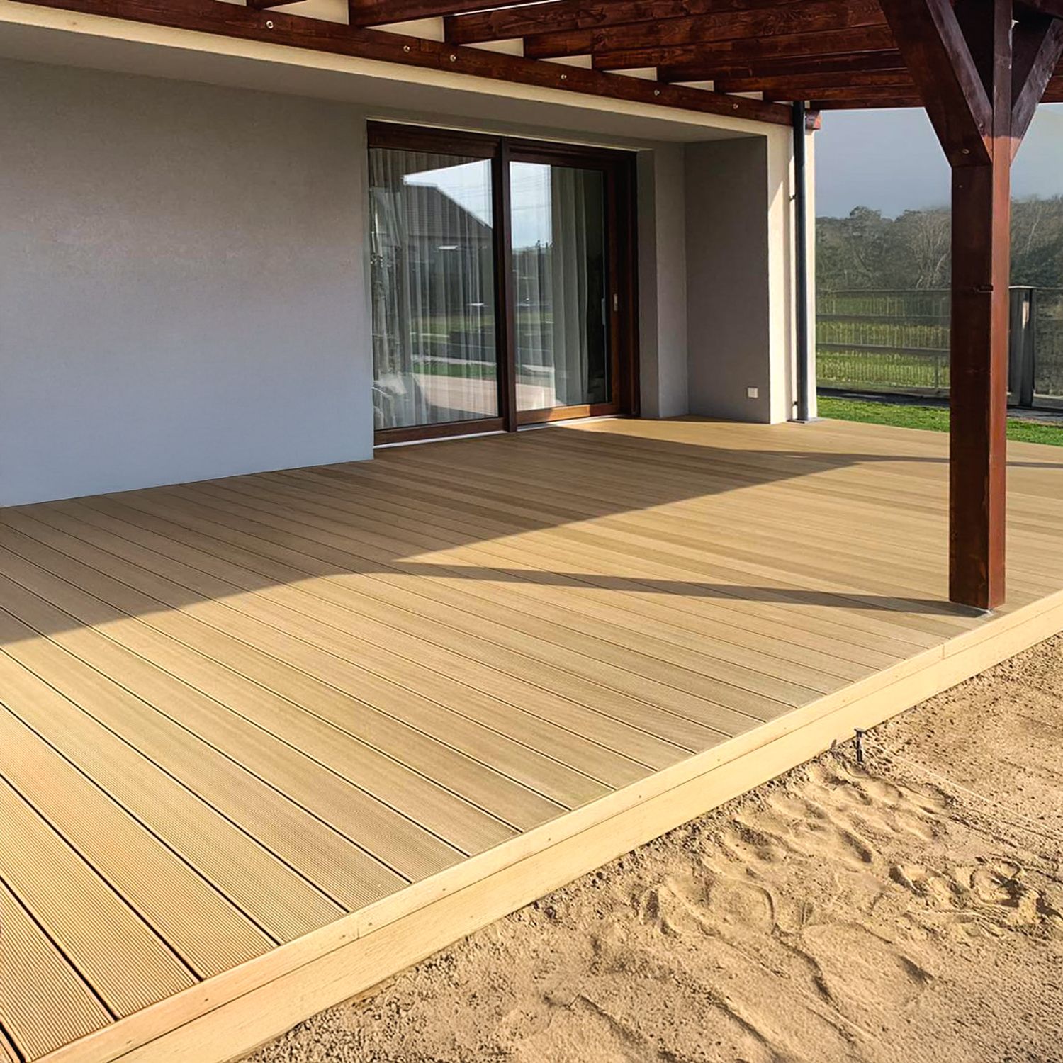 Deska Tarasowa Kompozytowa Standard 15 Miodowy Teak – dł. 3,5 m