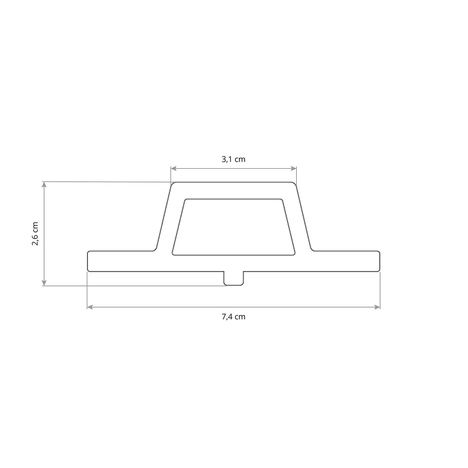 Listwa Kompozytowa Łączeniowa Lamelowa Trapez Light Oak / Czarny – dł. 2,9 m