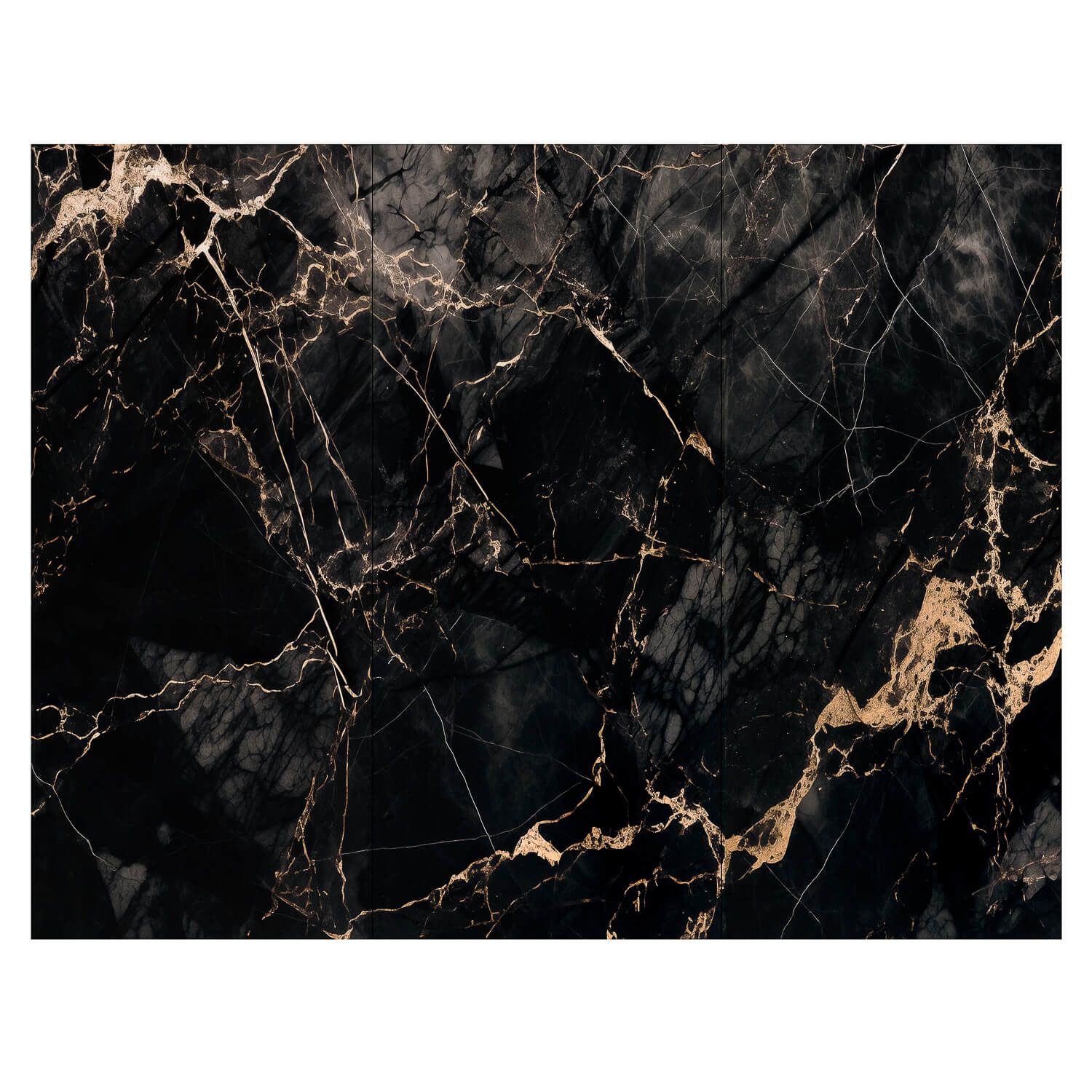 Panel Ścienny XXL Portoro Czarny Połysk 120 x 280 cm 3 mm (B)