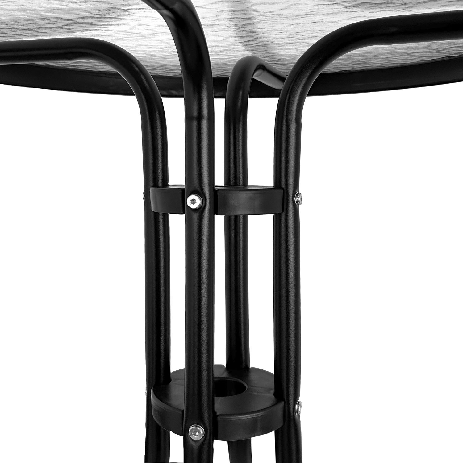 Stolik Ogrodowy Ciemny Szary | śr. 60 cm | dł. 71 cm