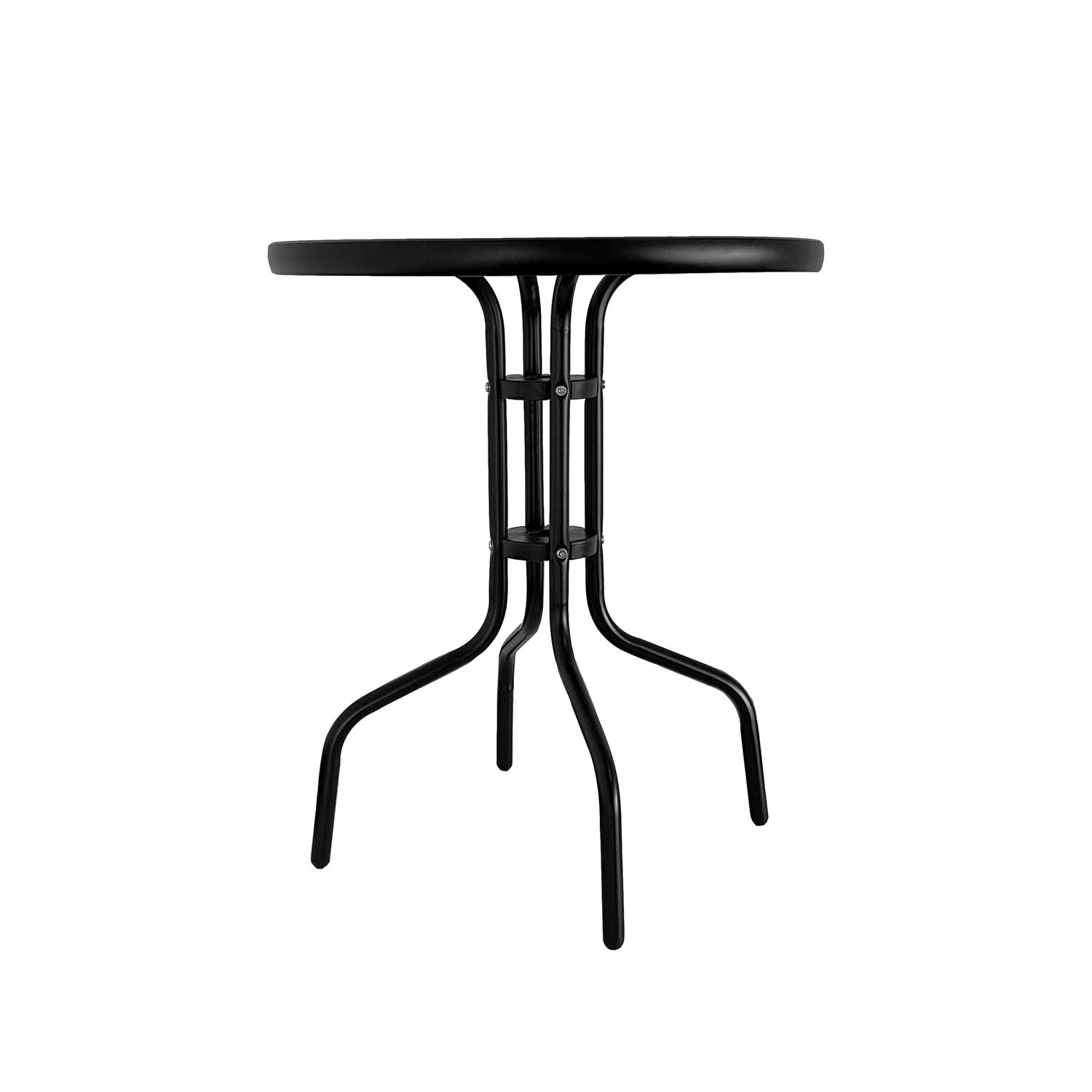 Stolik Ogrodowy Ciemny Szary | śr. 60 cm | dł. 71 cm