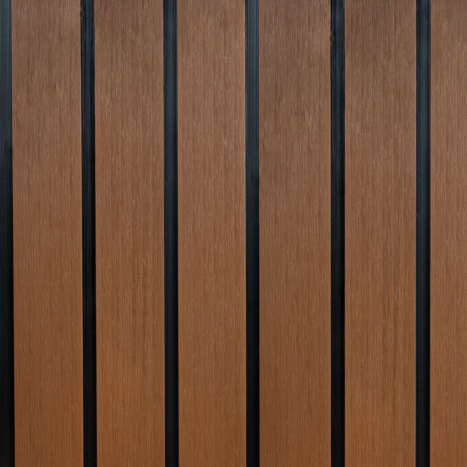 Deska Ogrodzeniowa Lamelowa DUO Premium Teak/Czarny – dł. 1,8 m