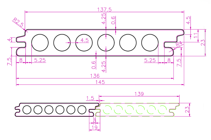 Deska Tarasowa Kompozytowa Bezszwowa Premium Antique – dł. 4 m