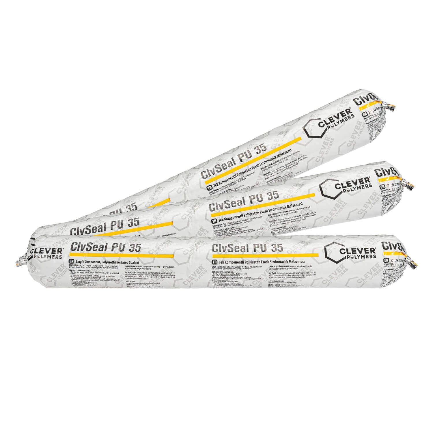 Uszczelniacz Poliuretanowy Jednoskładnikowy CLEVER ClvSeal PU35 – 0,7 kg (600 ml)