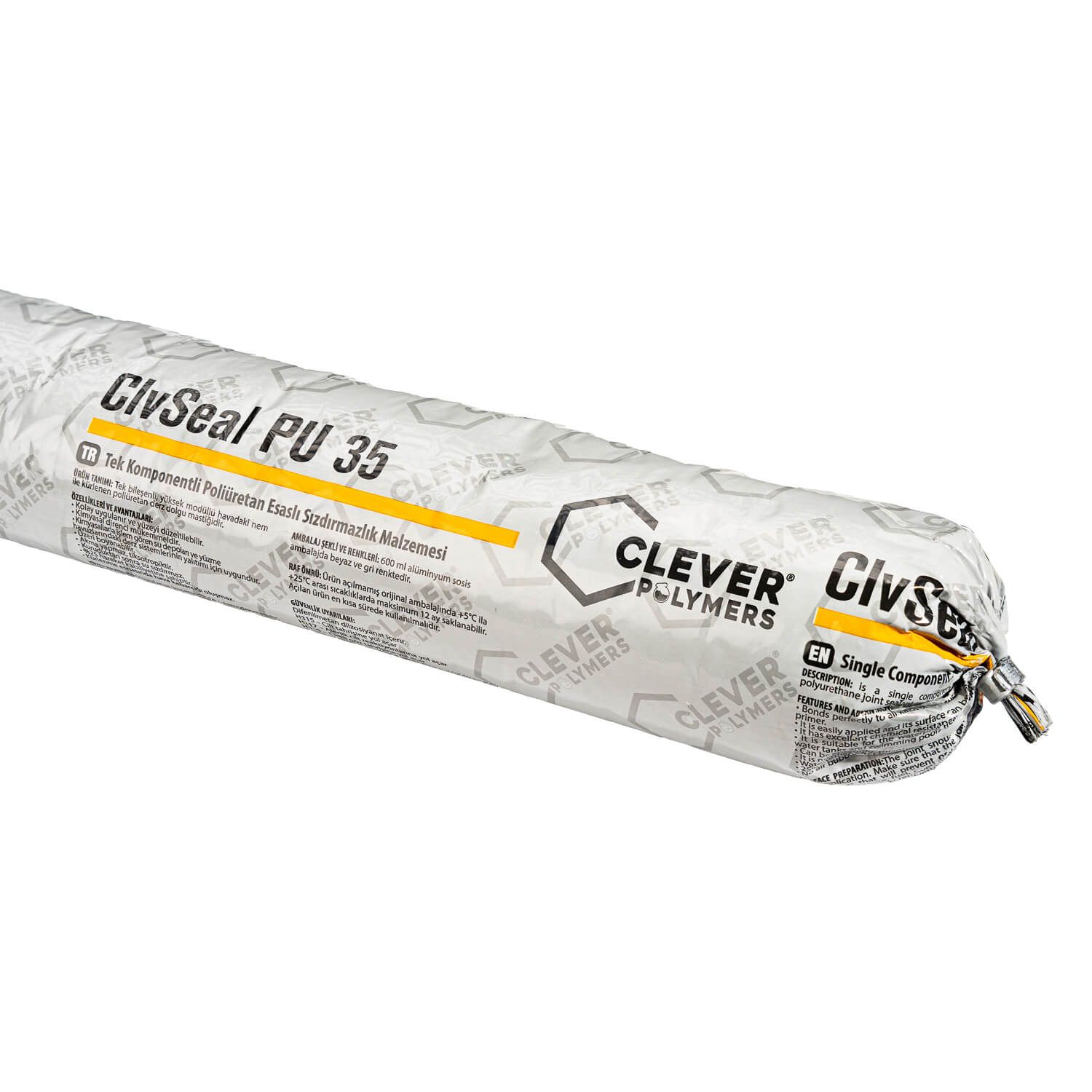 Uszczelniacz Poliuretanowy Jednoskładnikowy CLEVER ClvSeal PU35 – 0,7 kg (600 ml)