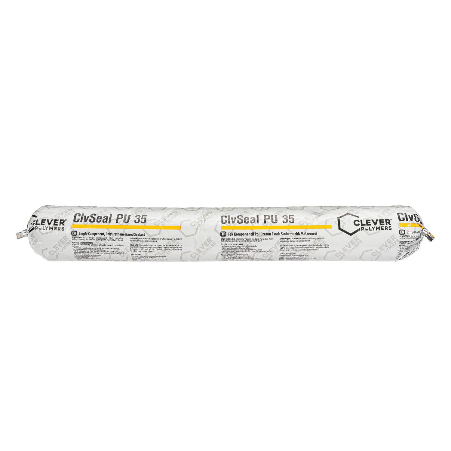 Uszczelniacz Poliuretanowy Jednoskładnikowy CLEVER ClvSeal PU35 – 0,7 kg (600 ml)