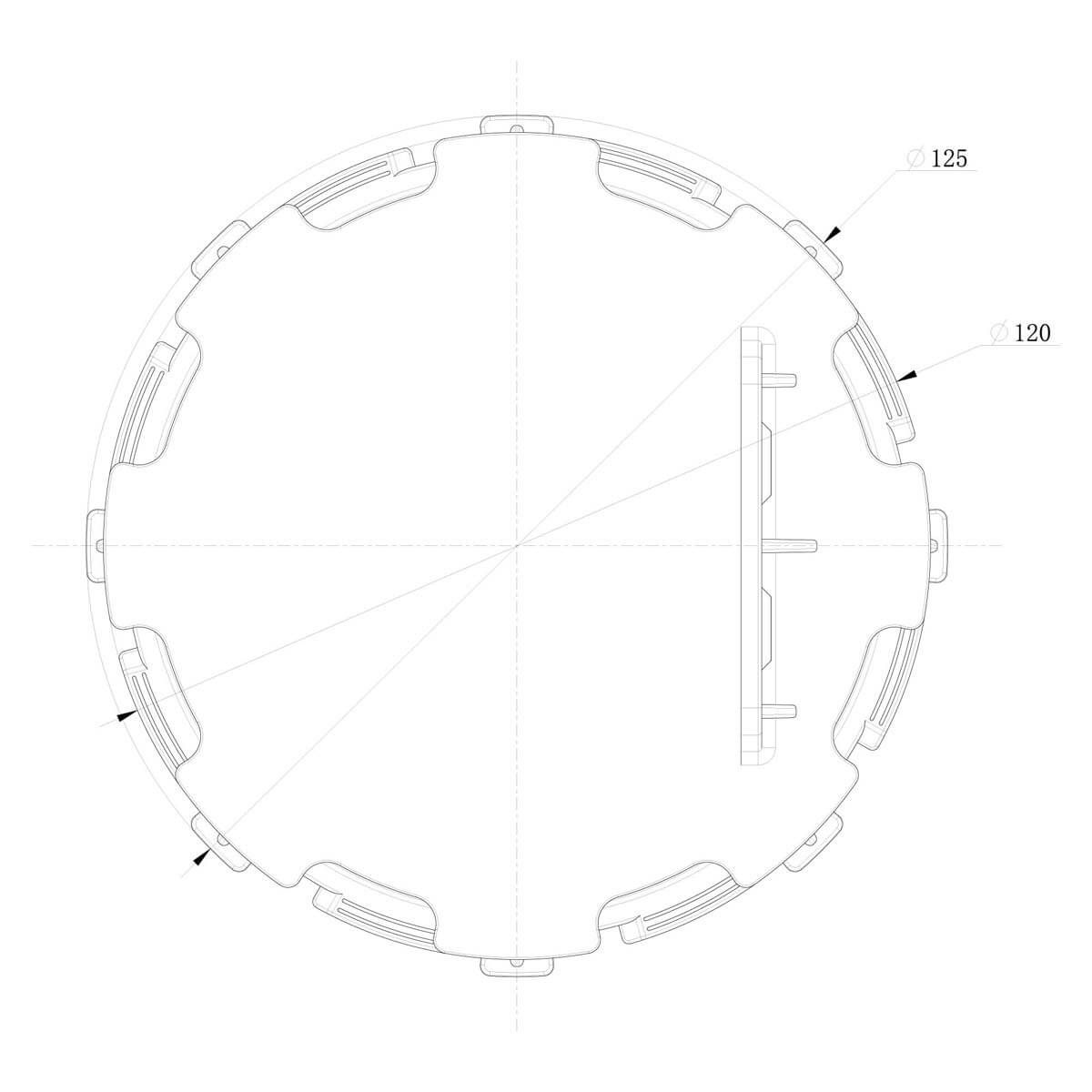 Wspornik Tarasowy Regulowany pod legar ETL 10-15 mm