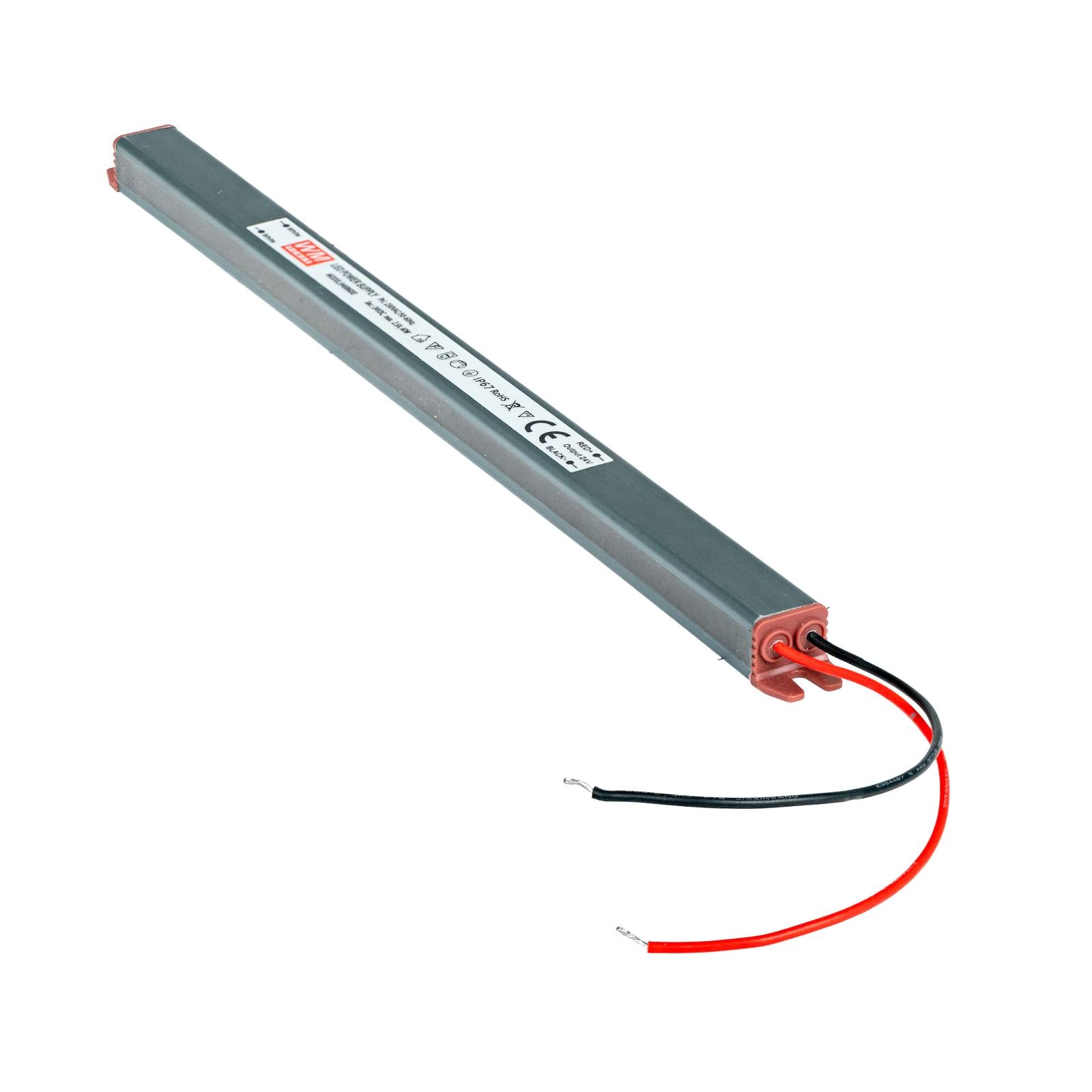 Zasilacz do lamp LED do słupka ogrodzeniowego – Super Slim | 24V DC | 60W | IP67