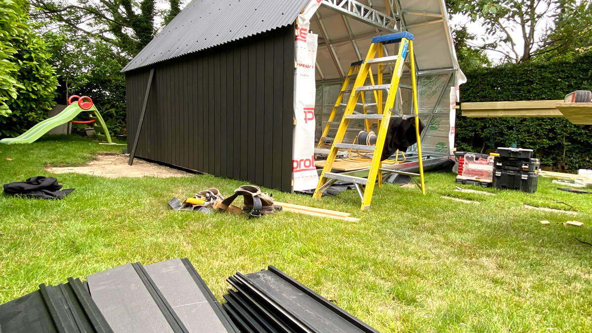 Zabudowa garażu, Deska elewacyjna Standard Antracyt