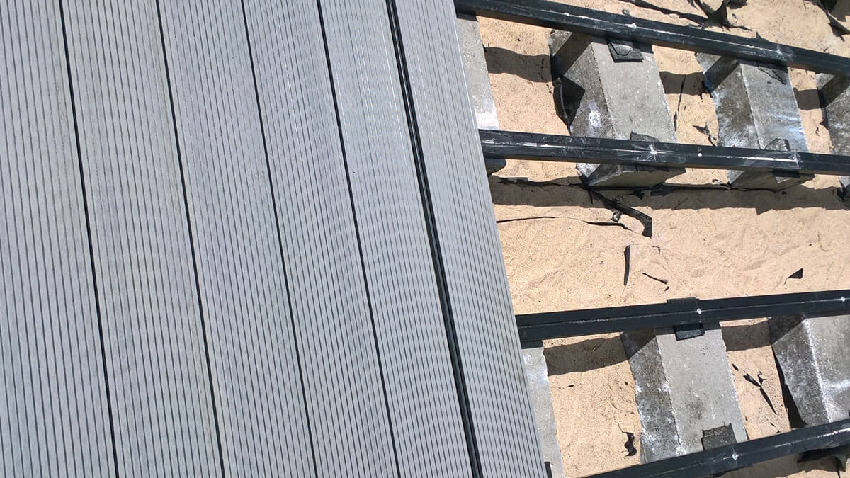 Taras z Deski Kompozytowej Standard Jasny Szary