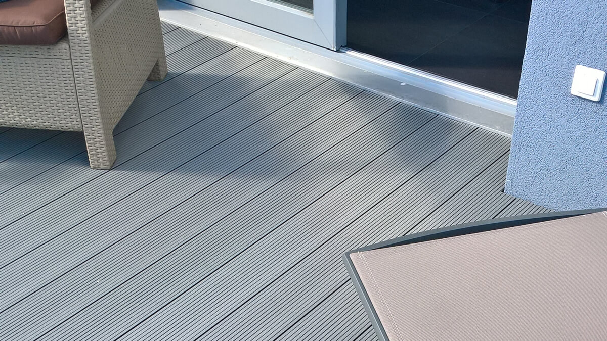 Taras z Deski Kompozytowej Standard Jasny Szary