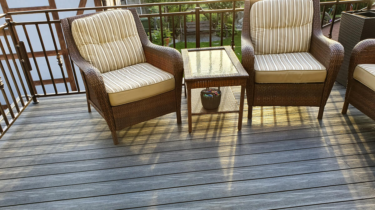 Balkon z deski kompozytowej Premium Gray