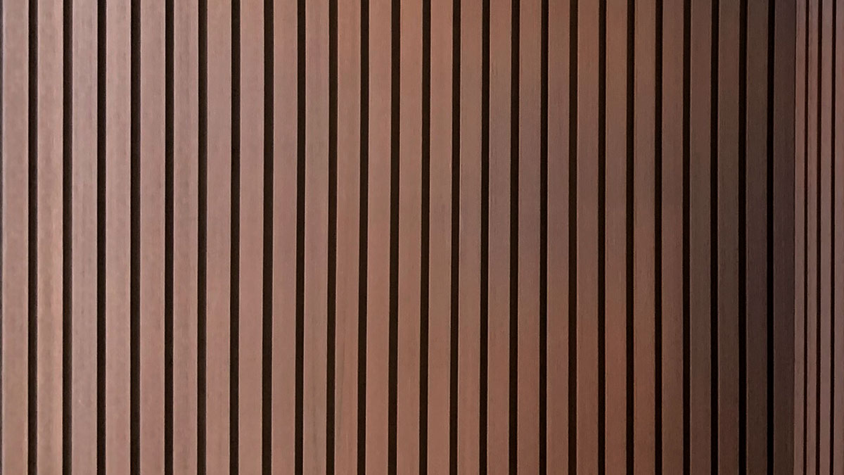 Montaż deski Lamelowej w Salonie, Lamele Redwood