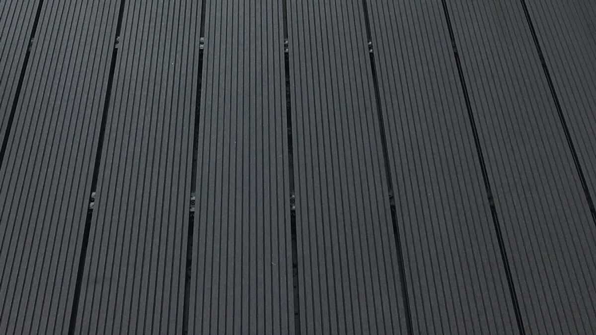 Mały balkon z deski kompozytowej Standard Antracyt