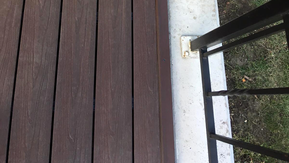 Taras z deski kompozytowej 3D Brąz