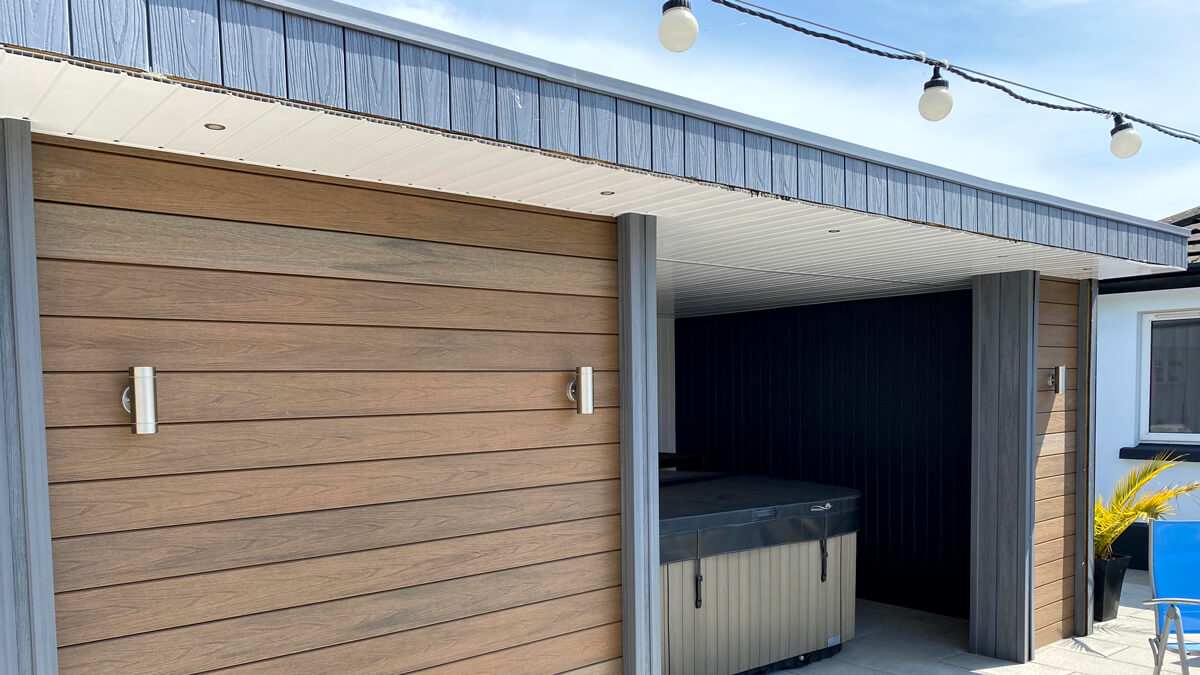 Zabudowa Sauny, Deska elewacyjna Premium Teak