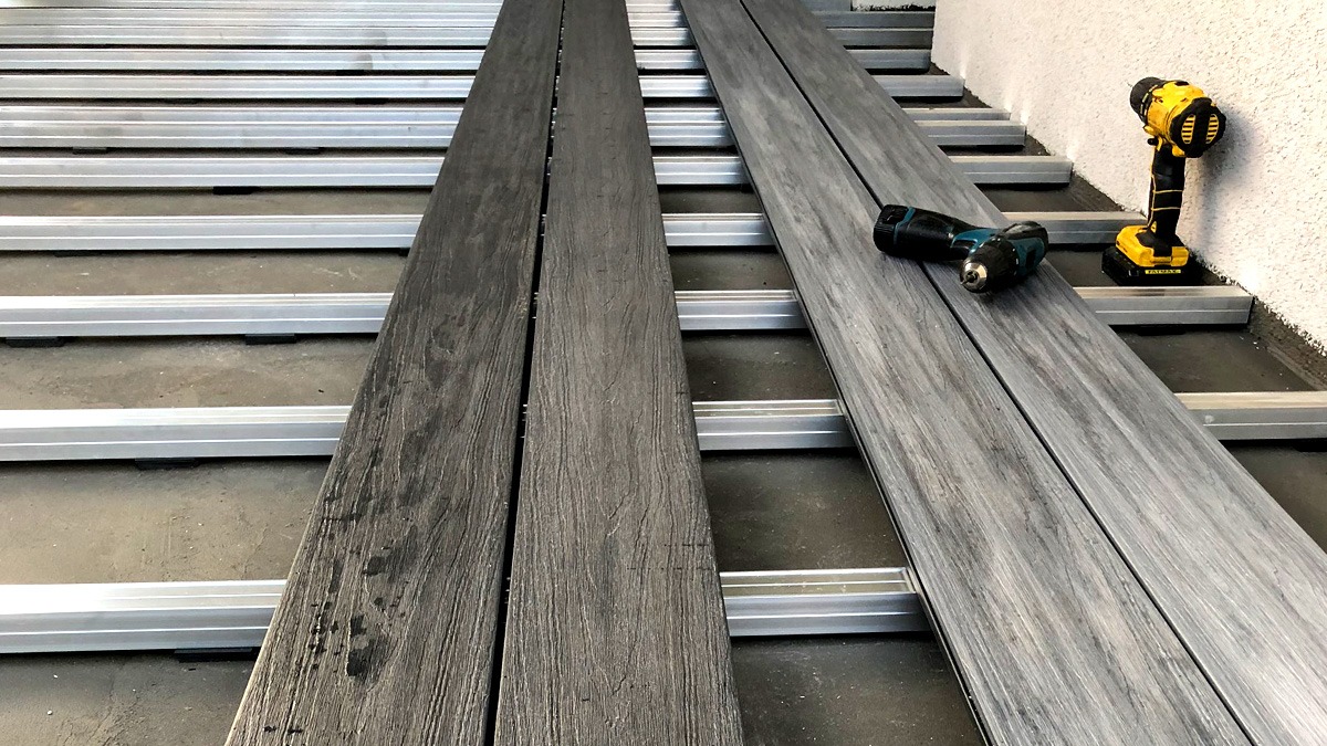 Montaż deski kompozytowej Premium Gray/Antracyt