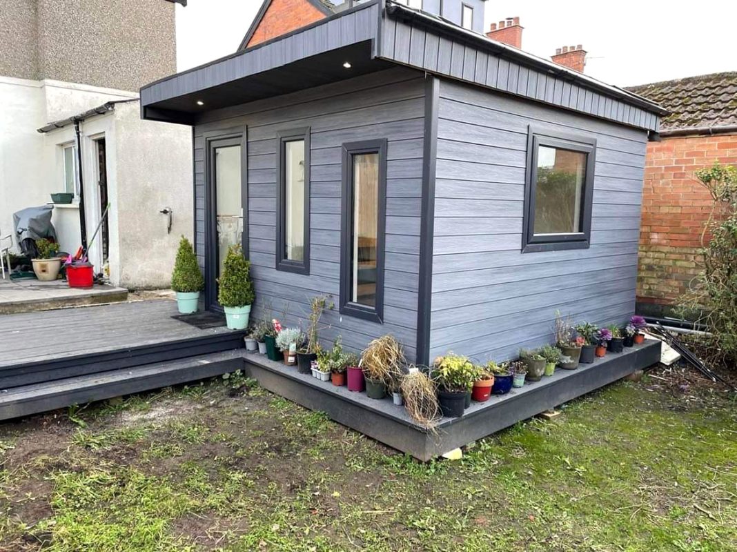 Domek ogrodowy – deska elewacyjna Premium Gray