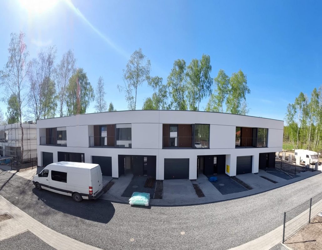 Elewacja budynku – lamele zewnętrzne Premium Teak