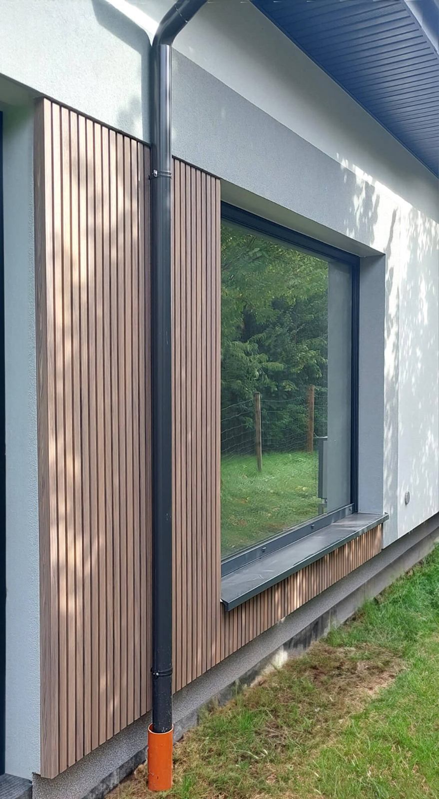 Elewacja lamelowa – lamele kompozytowe Antique