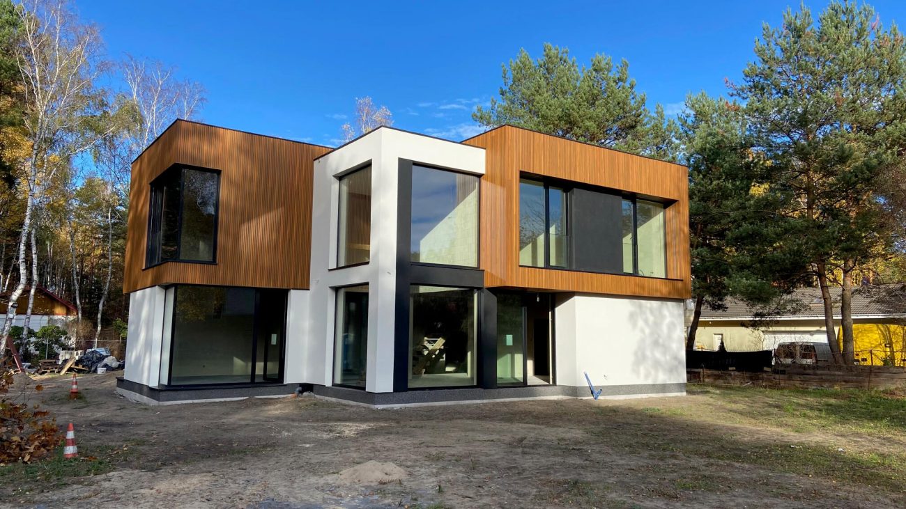 Elewacja lamelowa – lamele elewacyjne 3D Amber Premium