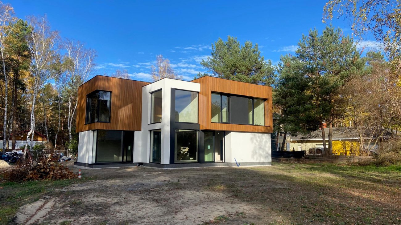 Elewacja lamelowa – lamele elewacyjne 3D Amber Premium