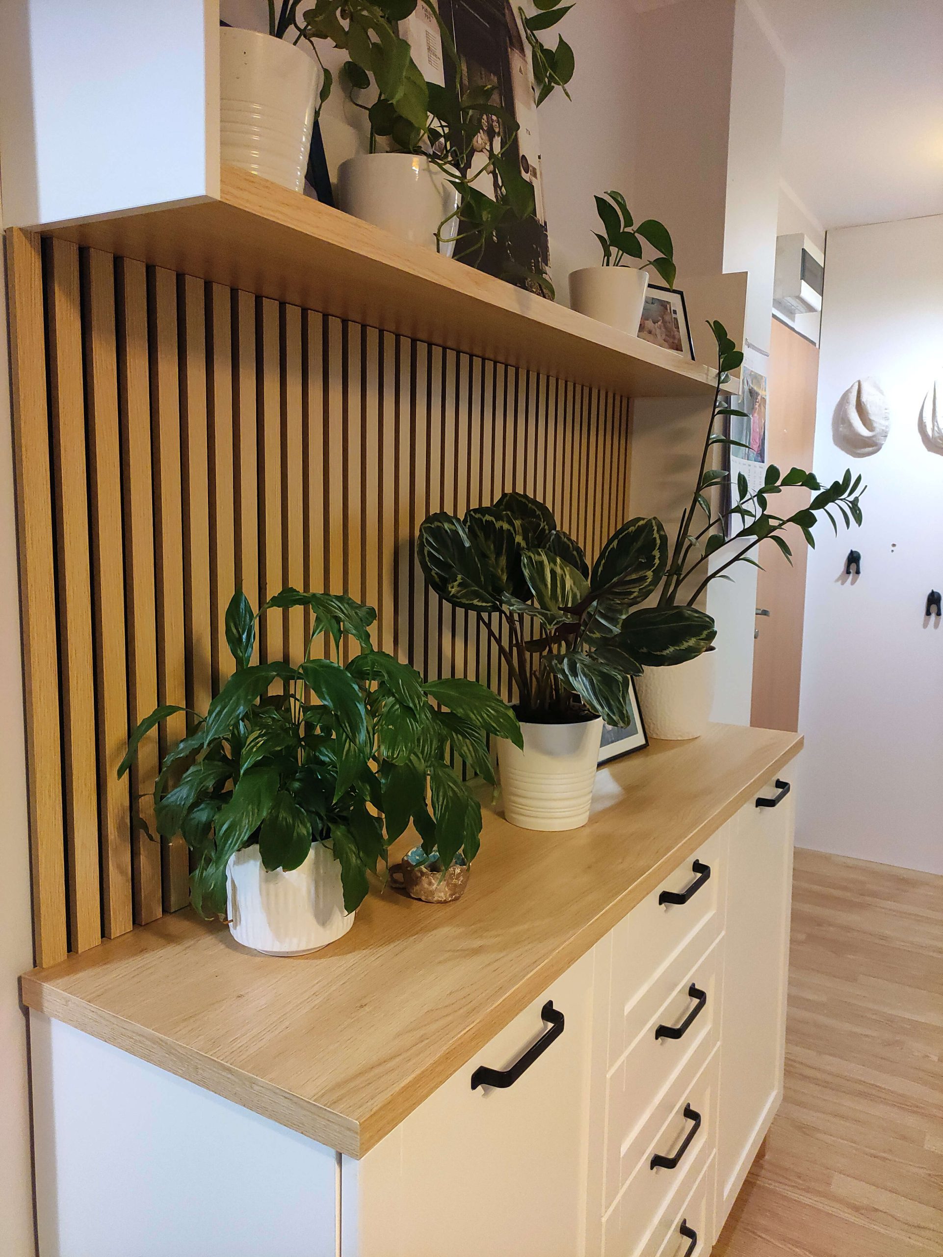 Lamele ścienne akustyczne na filcu Dąb Jasny