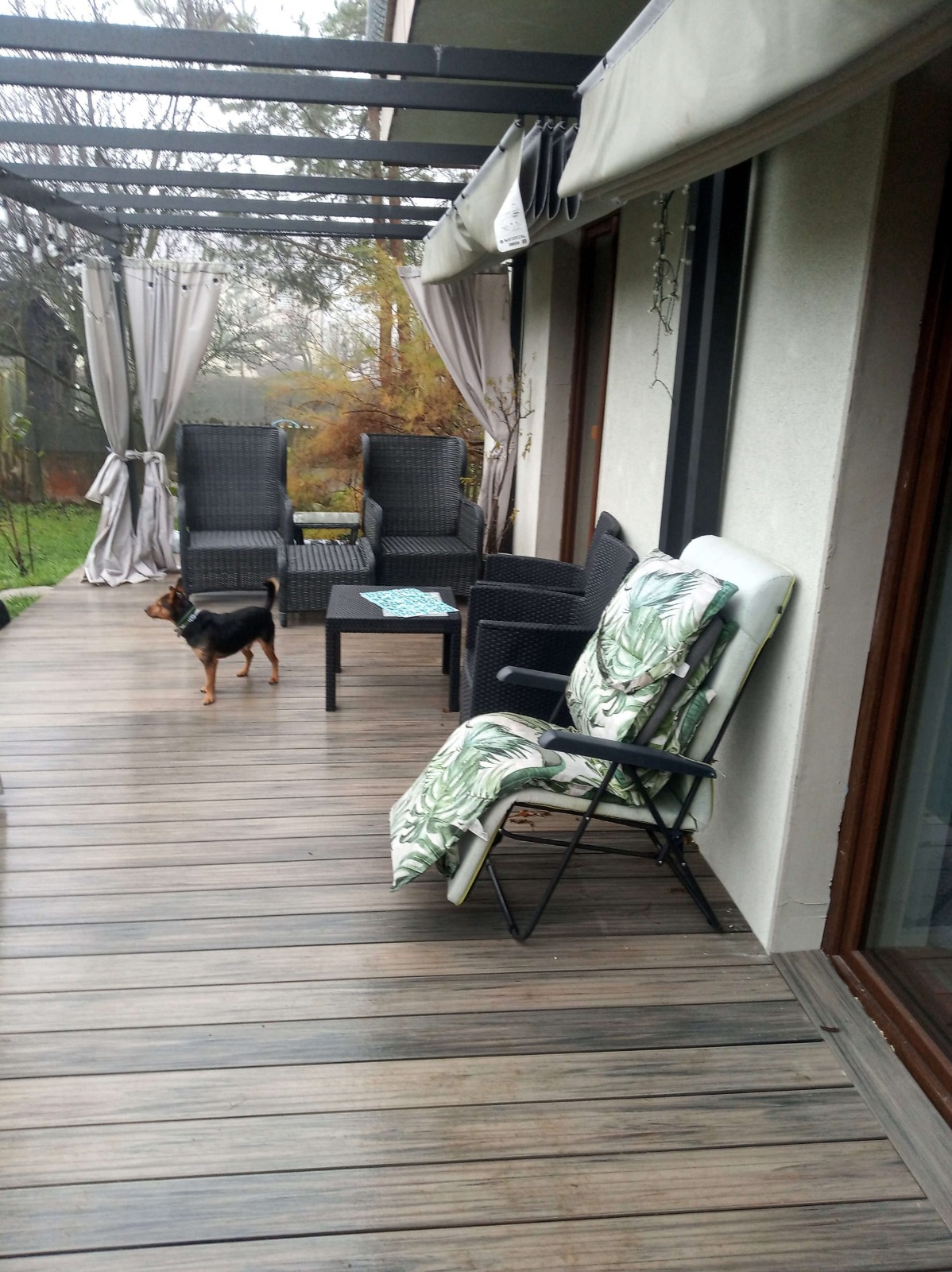 Niski taras z deski kompozytowej Premium Antique