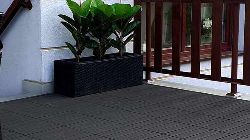 Taras z paneli, podest tarasowy kompozytowy Antracyt Standard