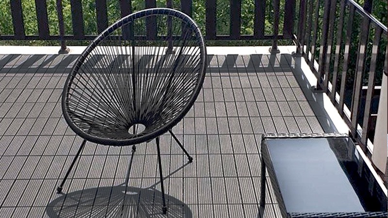 Taras z paneli, podest tarasowy kompozytowy Antracyt Standard