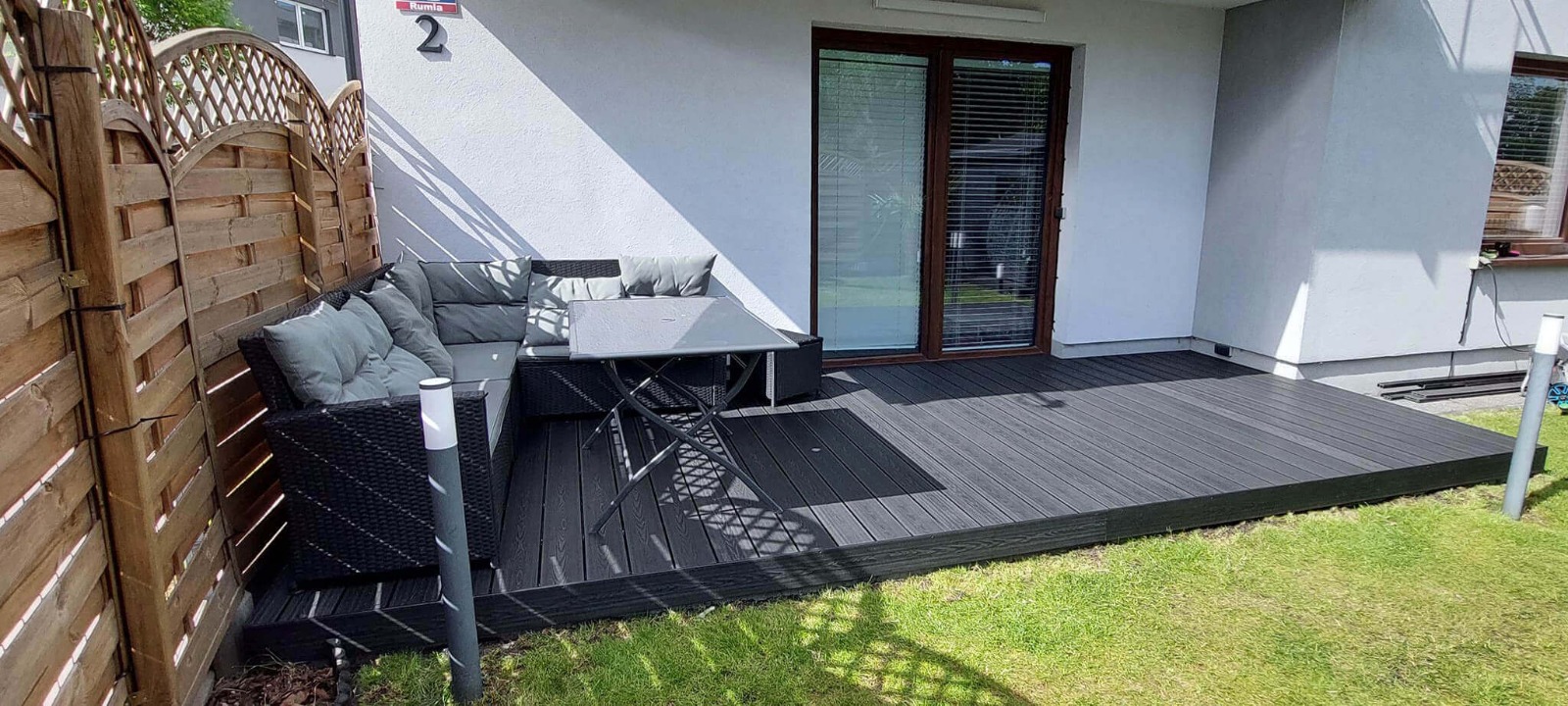 Taras z deski kompozytowej 3D Antracyt