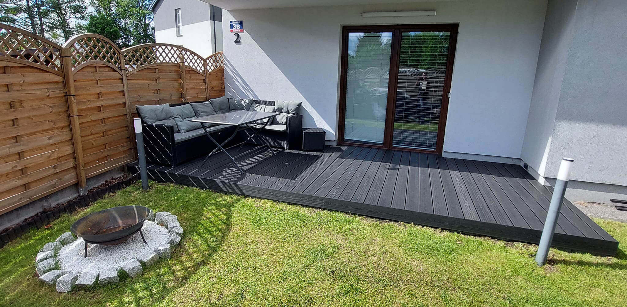 Taras z deski kompozytowej 3D Antracyt