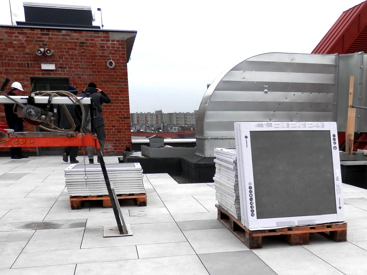 Montaż Tarasu Wentylowanego z Płyt Gres 2 cm