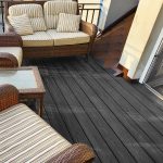 realizacja tarasu z deski kompozytowej premium antracyt