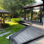 realizacja tarasu z deski kompozytowej premium gray