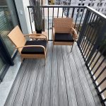 realizacja tarasu z deski kompozytowej premium gray