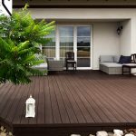 realizacja z deski kompozytowej tarasowej 3d brąz