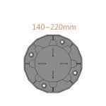 Wspornik tarasowy regulowany pod płyty 140mm 220mm spód